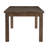 Rick Dining Table, 79 Inch Rectangular Top, Natural Brown Rubberwood