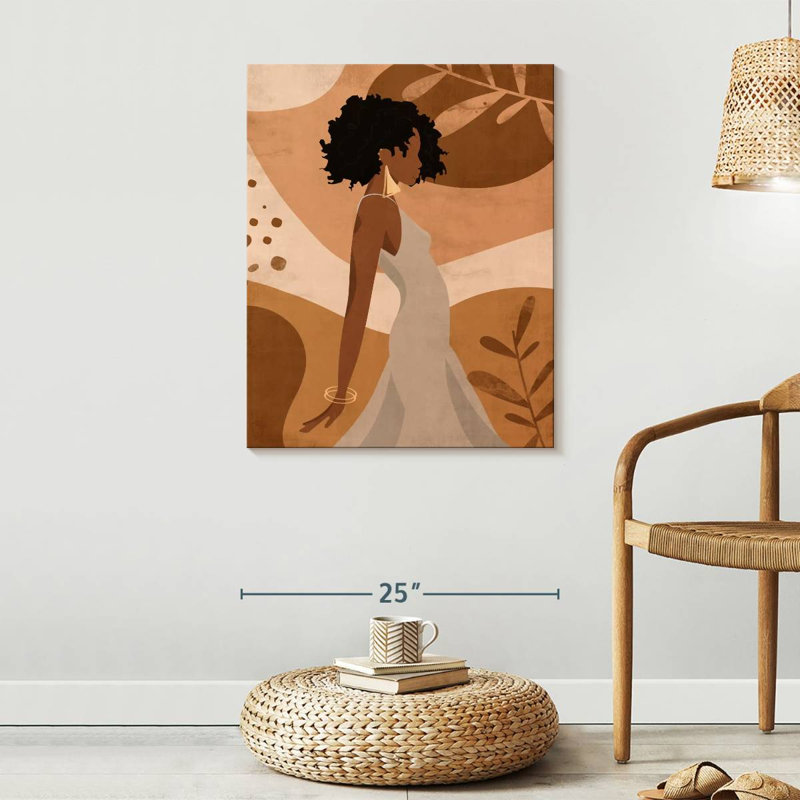 " Boho Classy Woman II ", 30" H x 24" W x 1.25" D