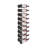 Indurial 18-Bottle Magnum & Champagne Wall-Mounted Wine Rack in Matte Black – 45" Tall-53441738-53441740