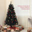 Arbre de Noël artificiel de 6 pi de hauteur, non éclairé avec 1000 pointes de branches, ouverture automatique, base en acier, assemblage facile pour la maison et le bureau, arbre de Noël