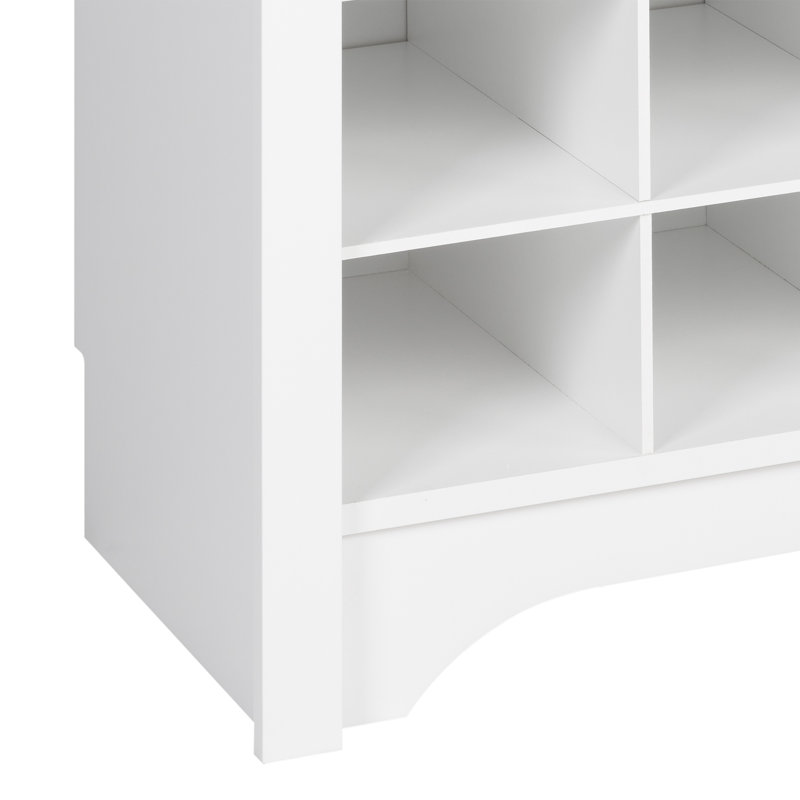 Highlandville 32 Pair Shoe Rack, White