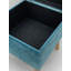 Bourquin 33cm Velvet Tufted Square Ottoman – Stylish  Hand-Finished Footstool with Storage for Office & Living Rooms-302256526