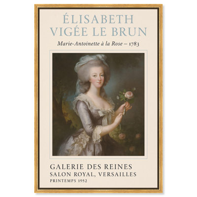 «Queen and the Rose», affiche d'art rétro sur toile par Art Remedy