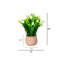 10 po Tulipe artificielle dans un pot en céramique - Ensemble de 3-2131572486