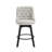 Swivel Upholstered 26'' Counter Stool Wood Leg-831263271