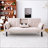 Multi-Functional Cotton And Linen Sofa Bed: Foldable, Cup Holder, Side Storage, Instantly Switch Between Living Room And Bedroom-1003016673