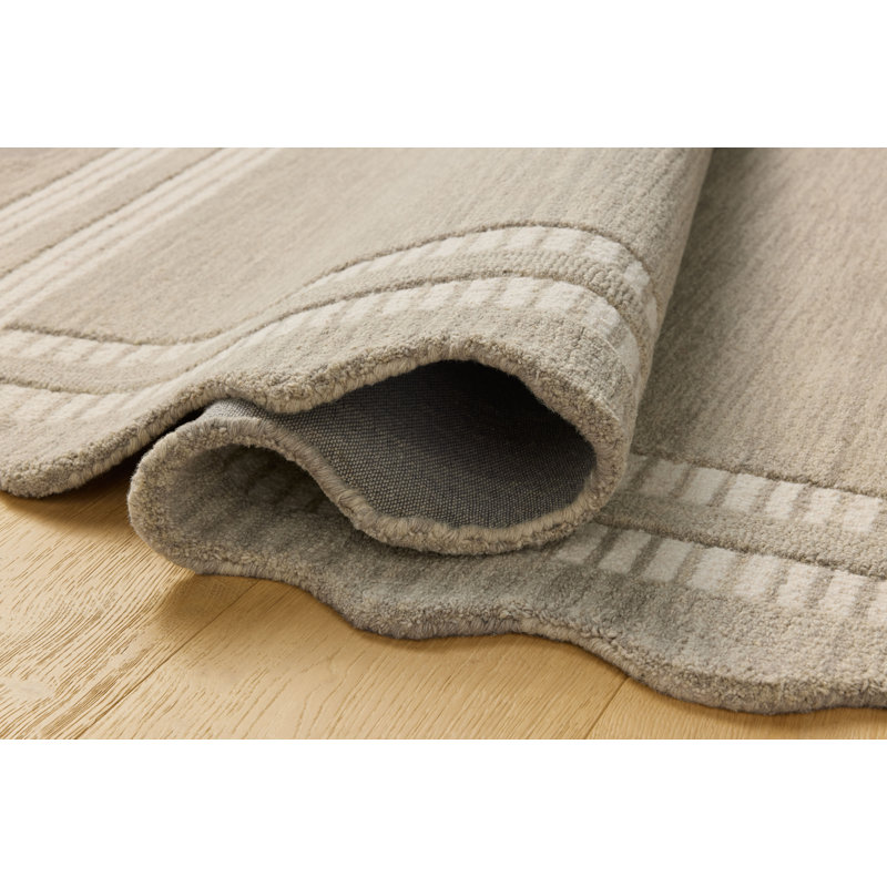 Chris Loves Julia x Loloi Scottie Fog / Ivory Area Rug, Rectangle 5' x 7'6"