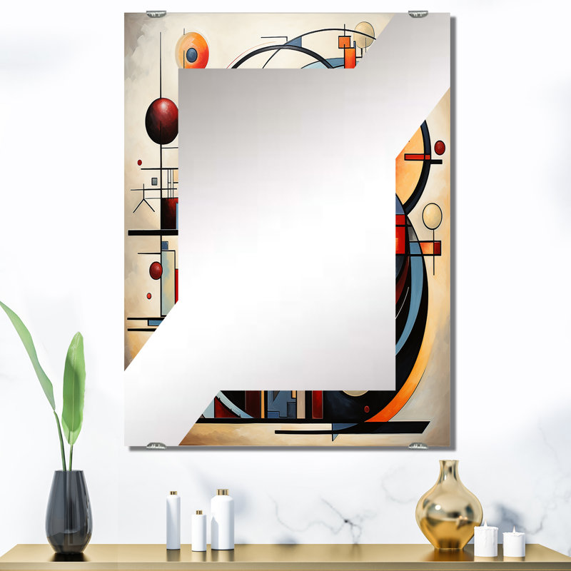 CLEIN - Miroir mural abstrait grand MIR131770, 40 po x 30 po
