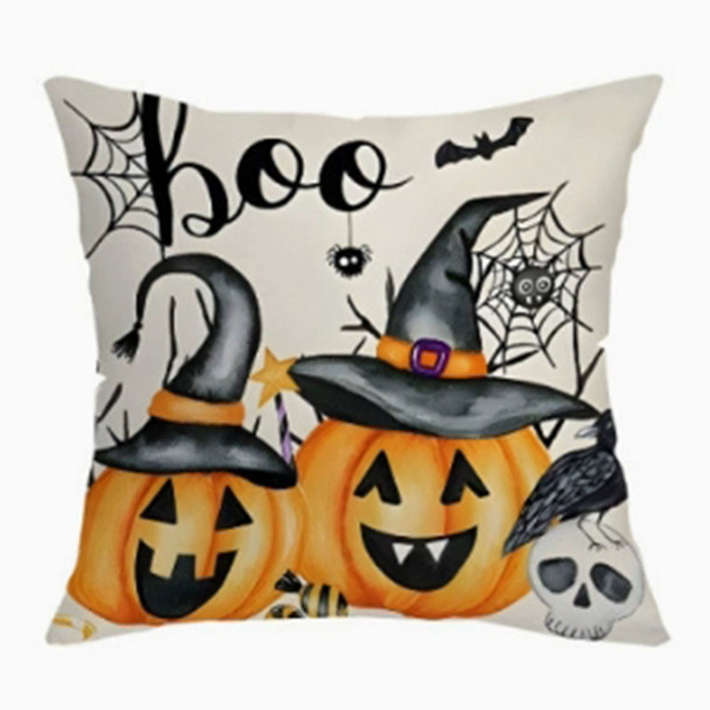 Housse de coussin Halloween, A,B,C