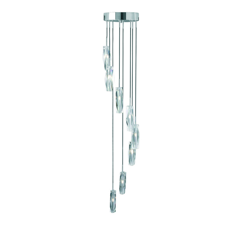 Neil 8 - Light Chrome Cluster Pendant