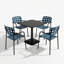4 -Person Steel Dining Set-2087594836-2087594839