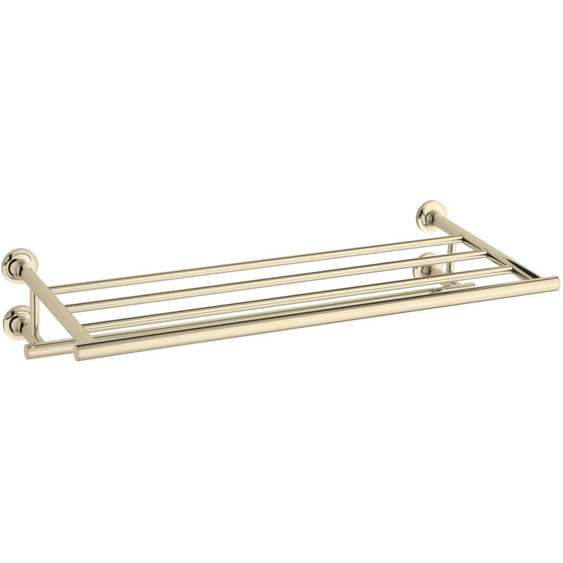 Purist Hotelier Wall Shelf, Vibrant French Gold