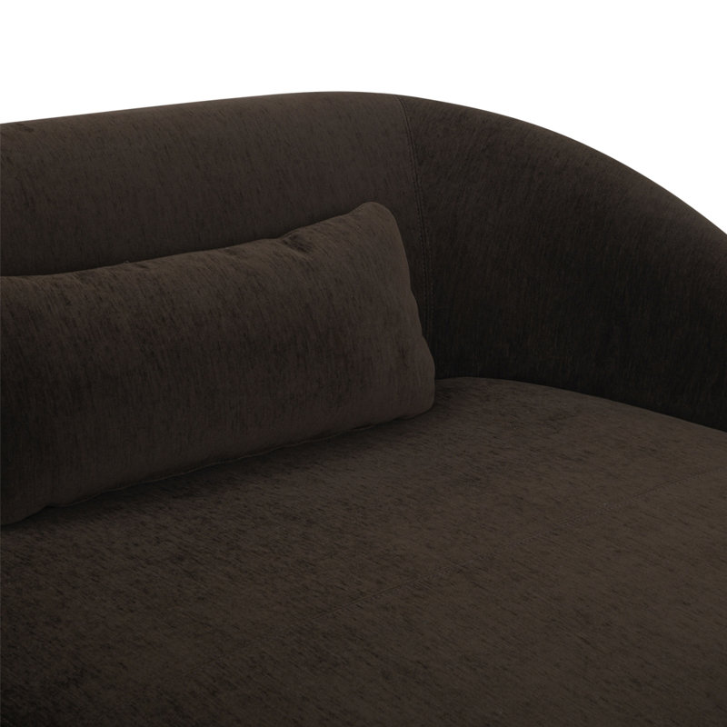 AMELIA RIGHT ARM FACING CHAISE ESPRESSO, Charcoal Brown