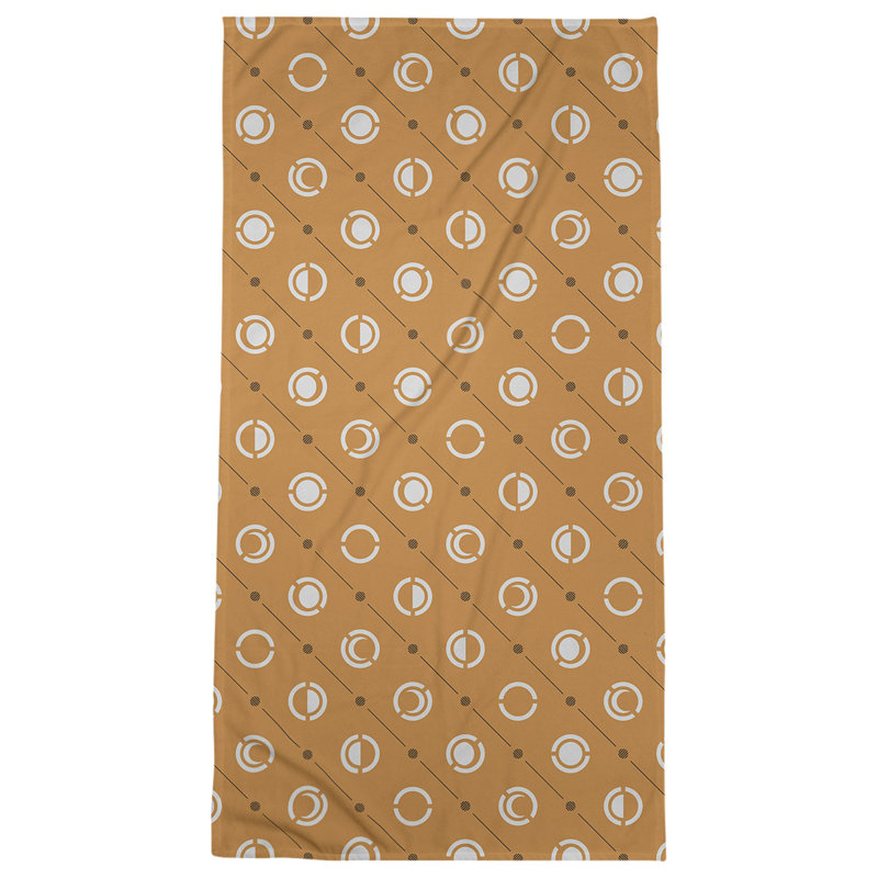 Serviette de bain Classic, Brun clair / noir / gris clair