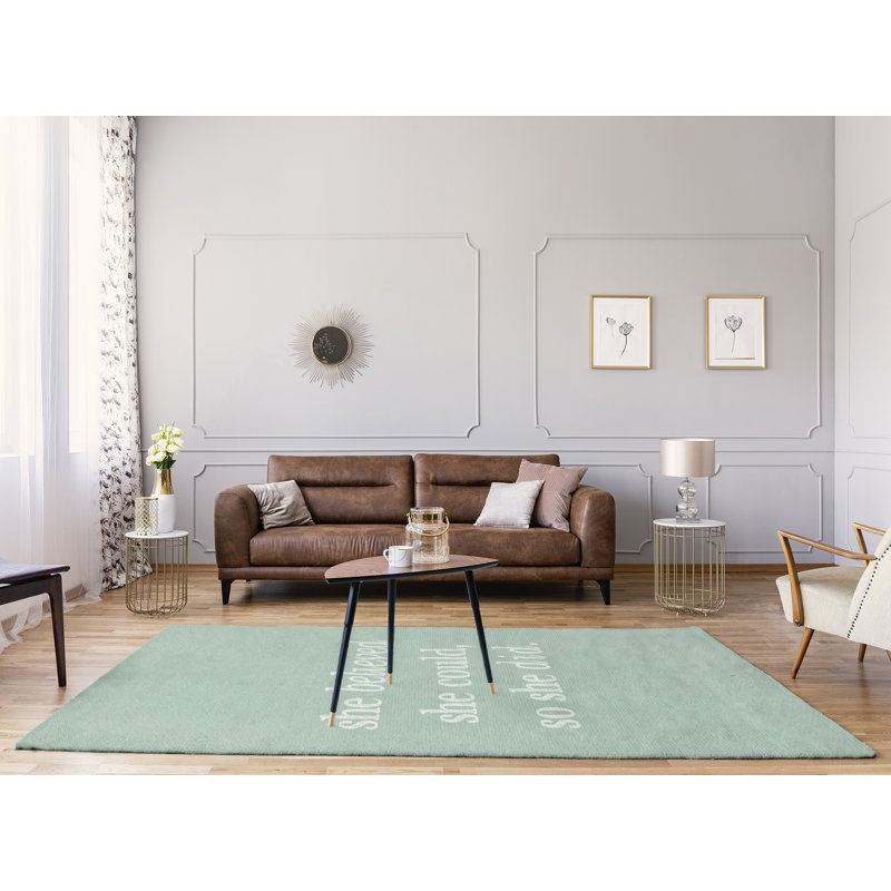 Tapis de l’habilitation en poly-chenille pour femmes à l’écriture, Rectangle 5 pi x 7 pi