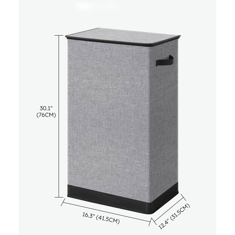 Fabric Laundry Hamper, Grey