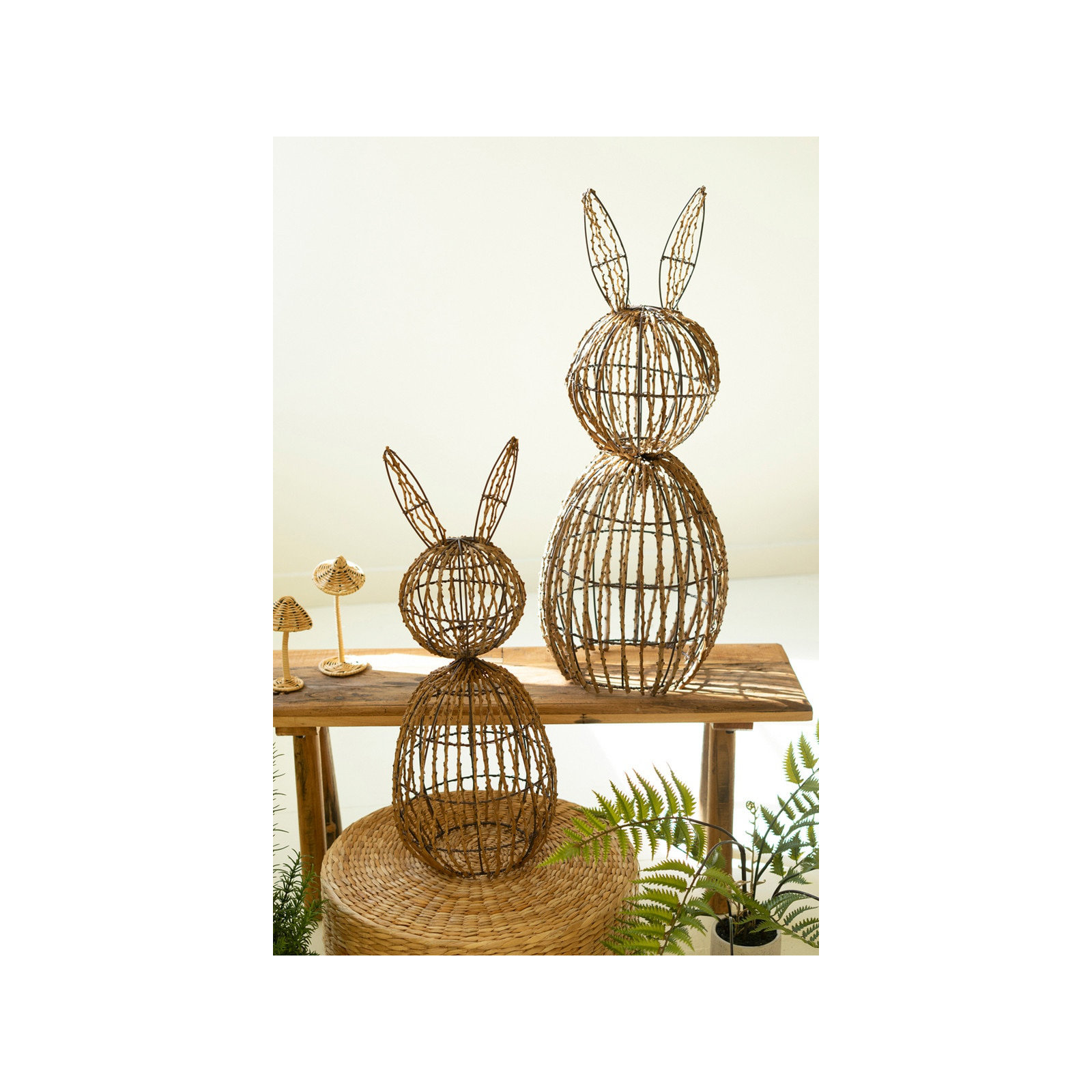 Set of Two Rabbits