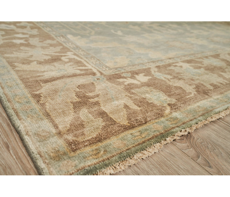 Antique Weave Oushak Wool Oriental Area Rug, Rectangle 12' x 15'