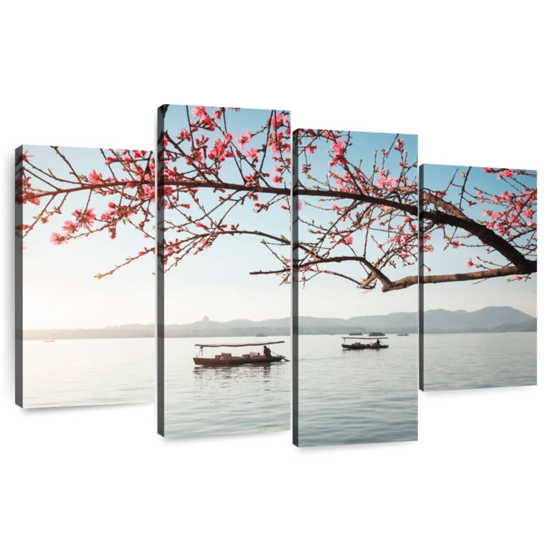Alvord West Lake au printemps, H 22 po x l 36 po