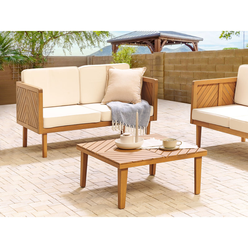 Welara Acacia Solid Wood Outdoor Coffee Table - 70 cm W 70 cm D