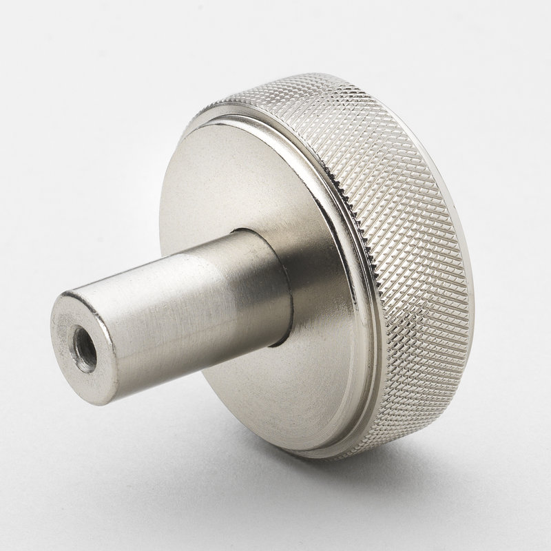 Paquet multiple de poignées rondes de 1 1/2 po de diamètre Kapri Collection, Nickel satiné
