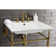 Edwardian Ceramic Rectangular 25" Console Bathroom Sink