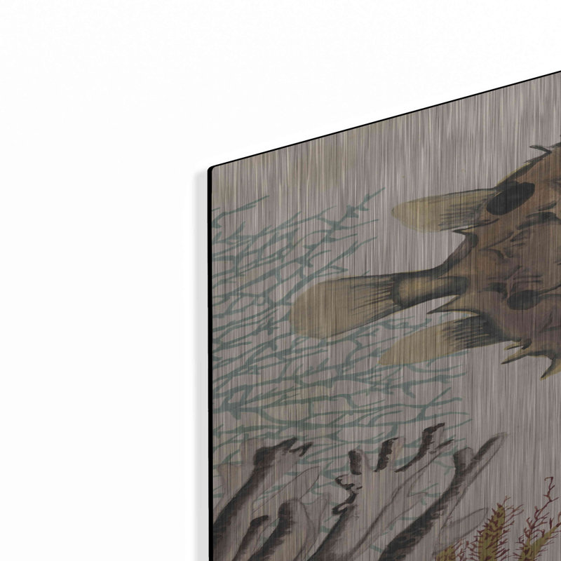 «Antiquarian Menagerie-Puffer Fish» par Naomi McCavitt, H 36 po x l 24 po