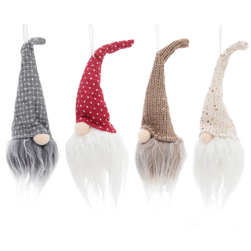 20cm Fabric Lighted Hanging Figurine Ornament