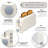 Off  White 2-Slice Slim Toaster - 10" Long Slot For Bagels & Artisan Bread, 6 Shade Settings, Cancel/Reheat/Defrost, Removable Crumb Tray, Auto Shut-Off-116792630