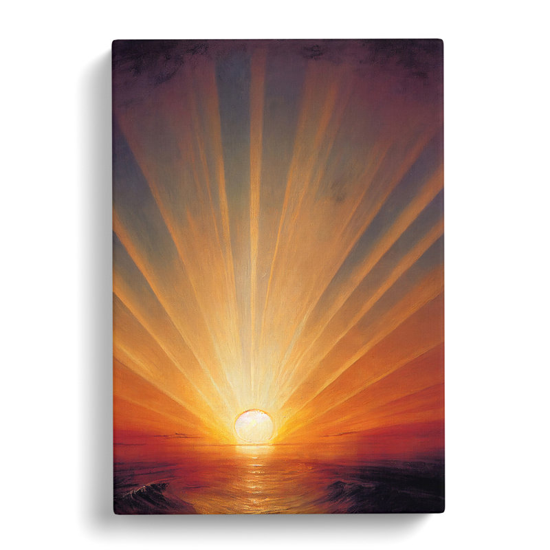 XV1022-4736X Tranquil Sunset - Wall Art, Wrapped Canvas, 50cm H x 35cm W, No Matte