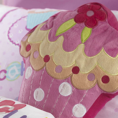 Cup Cakes Cushion in Pink