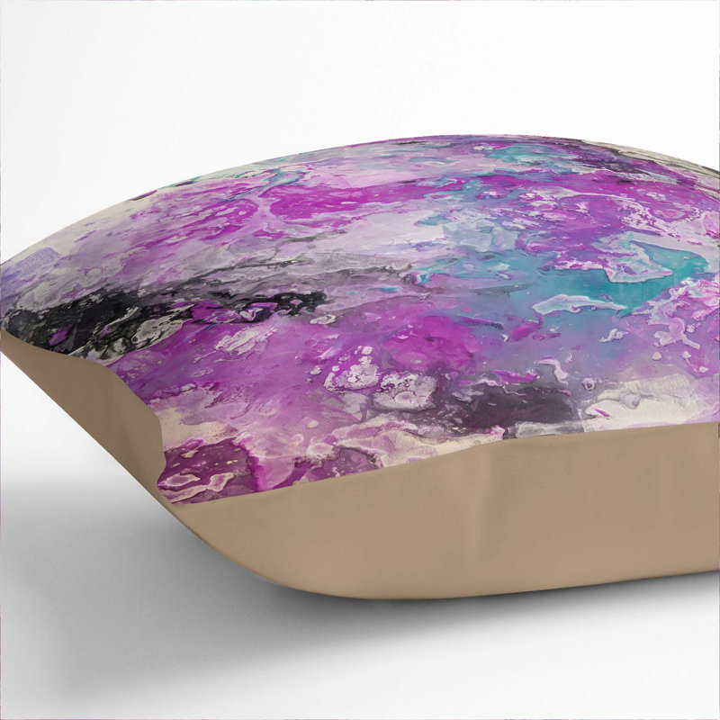 Square Throw Cushion, Stone, 40cm H x 40cm W x 15cm D