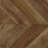 Rustic Tobacco Herringbone 3-Panel Folding Screen