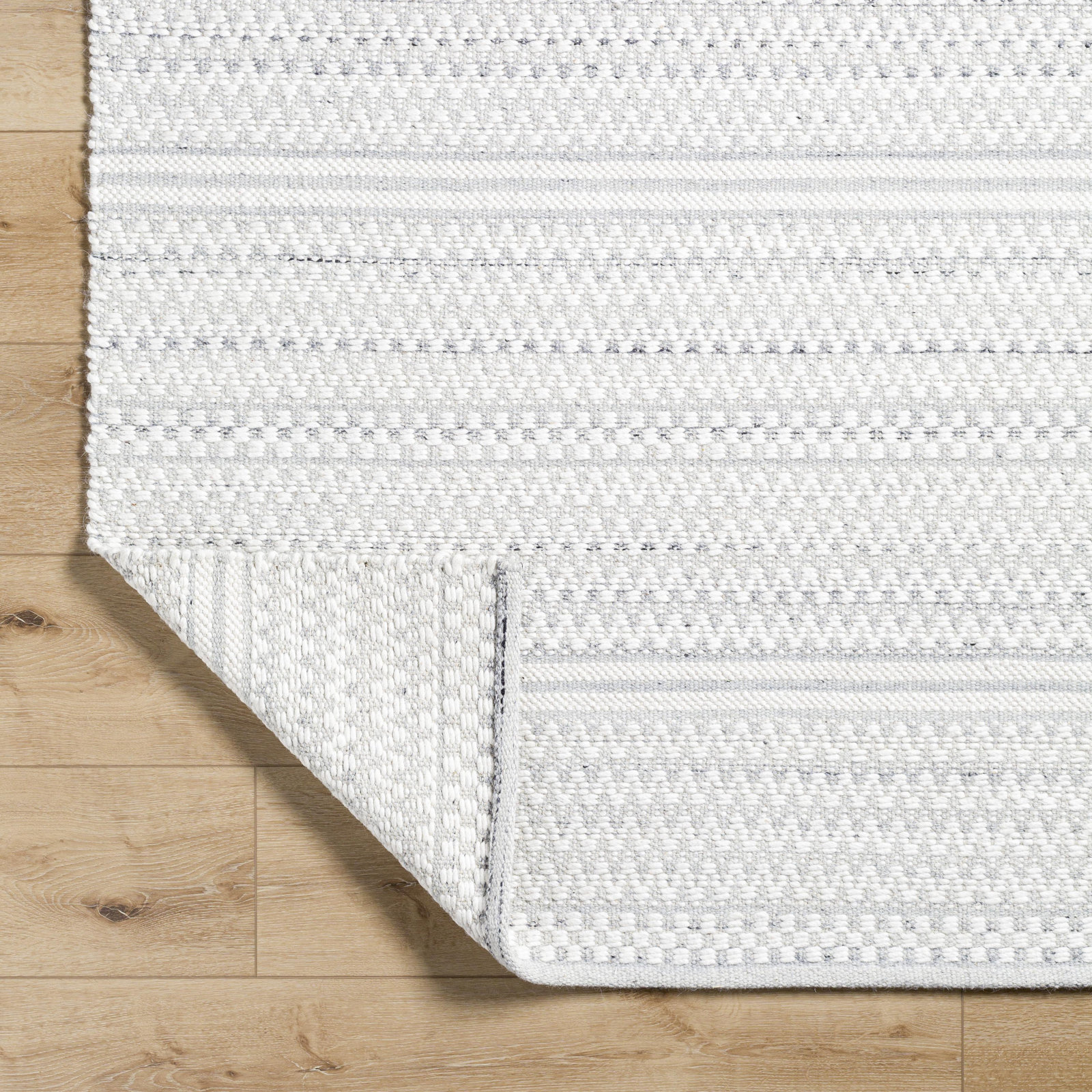 Lavande Hand-Woven Chevron Rug, Runner 2'6" x 8'