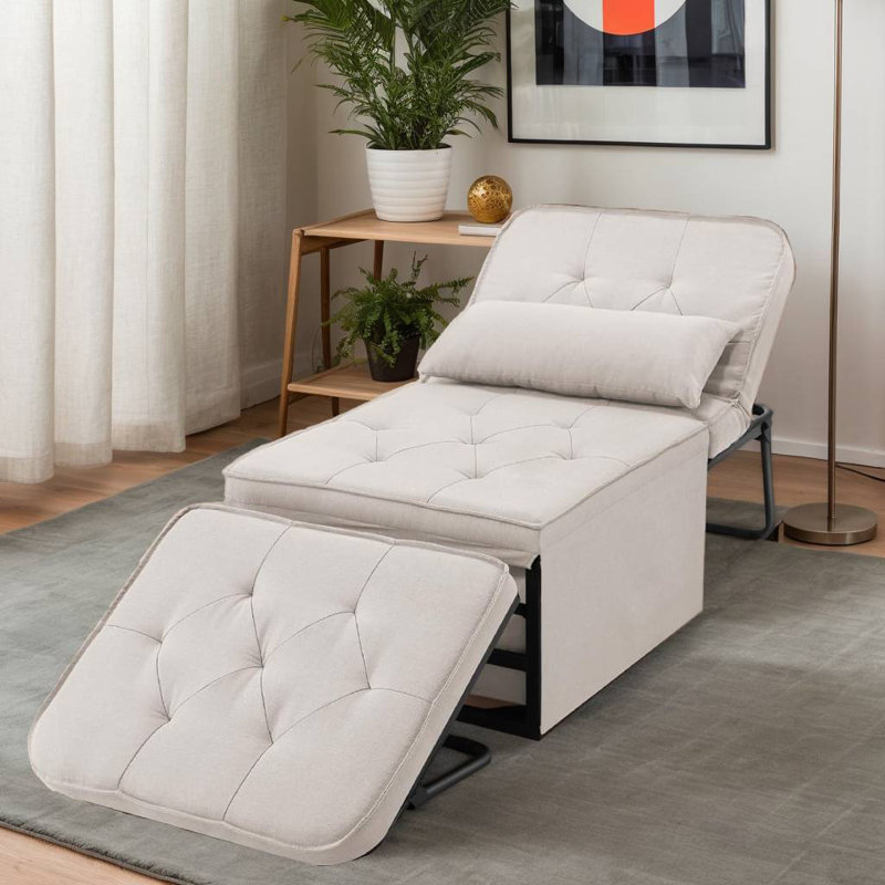 4 In 1 Multi-Function Sleeper Sofa, White