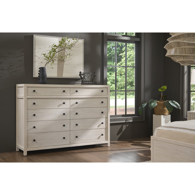 Baxley 68'' W 10 - Drawer Dresser, Gray