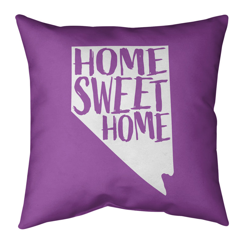 Coussin doux home, 26 po x 26 po, Nevada, Violet