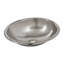 Rolled Copper Oval Drop-In Bathroom Sink-113450296