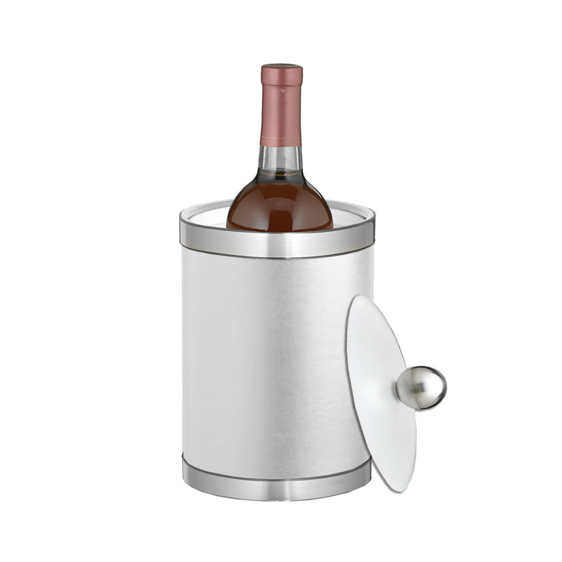Coplyn Vinyl Ice Bucket, Brush Chrome