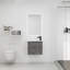 Meuble-lavabo de salle de bain avec lavabo 22 po pour petite salle de bain, meuble-lavabo flottant avec porte à fermeture en douceur-113178353