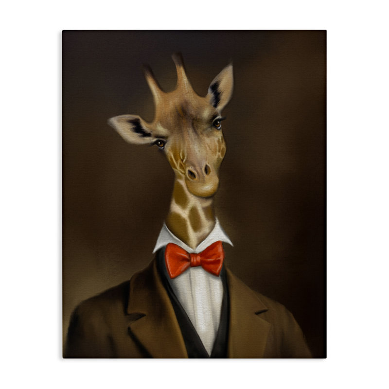 «Gentleman Giraffe Bowtie», conception par Matthew Piotrowicz, H 20 po x l 16 po