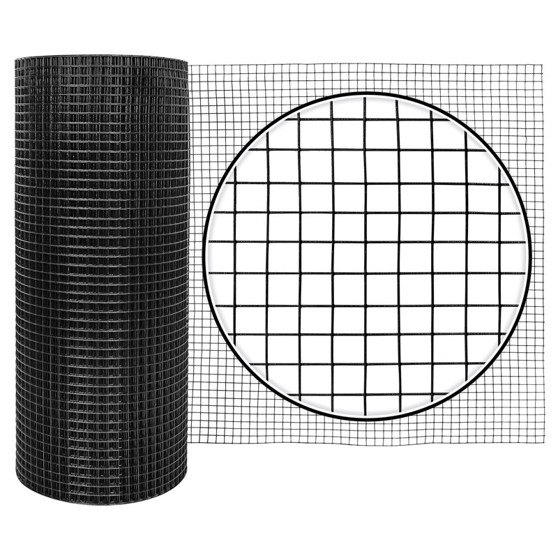 Black Vinyl Coated Metal Hardware Cloth for Garden and Pool