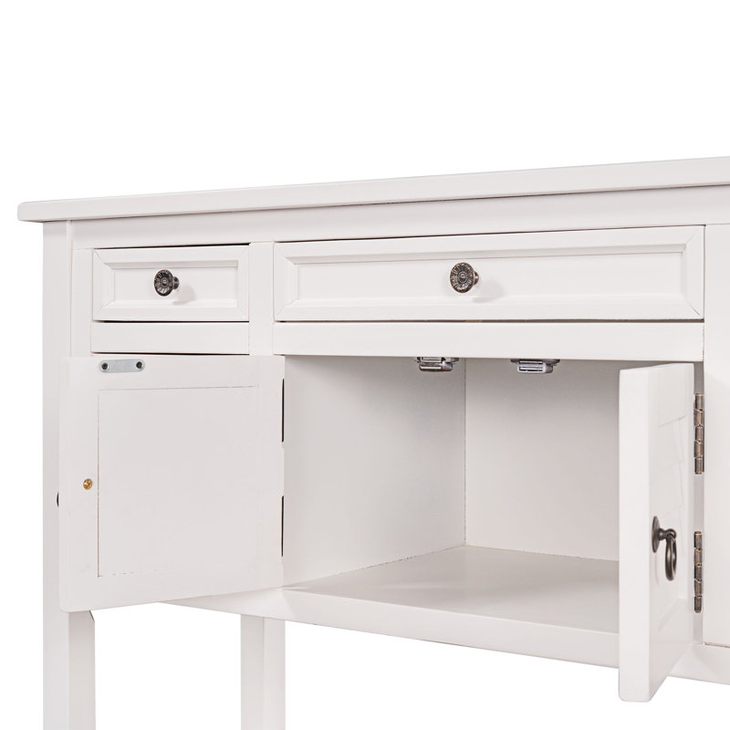 Armoire d'appoint 2 portes Dente, Blanc