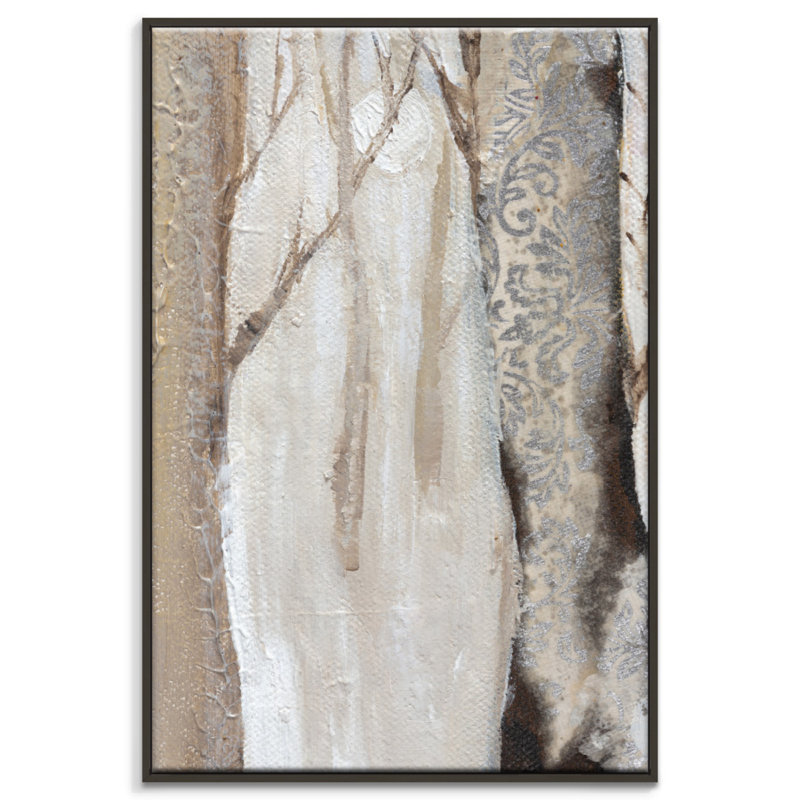 Moonlit Trees 1 by Karen Hopkins - Wrapped Canvas Print, 76 cm H x 51 cm W, Black