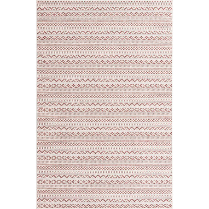 Indoor/Outdoor Glimmer Area Rug Brick Color, Rectangle 4' x 6'