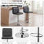 Kristopher Swivel Upholstered Faux Leather Adjustable Height Bar Stool with Iron Frame-16638466