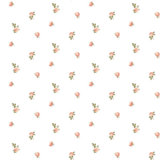Lady Charlotte Miniature Roses 10' L x 24" W Peel and Stick Wallpaper Roll