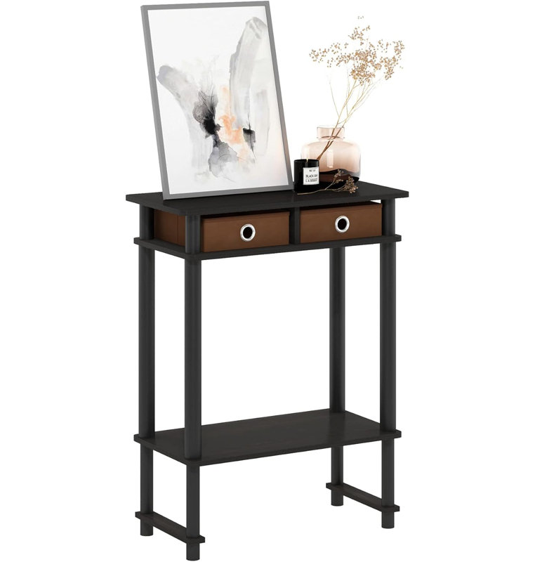 Hallway Console Table With, Espresso/Brown