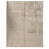 Hand Knotted Silk Area Rug in Olive