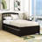 Mashud Twin Size Wood Platform Bed Frame with Trundle-680901635